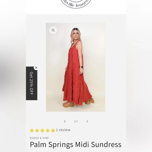 Ruffle maxi with pockets - Picture 2 of 4